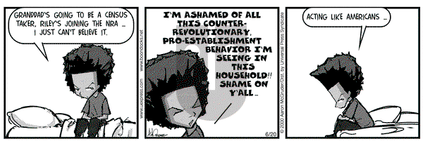The Boondocks on Tuesday June 20, 2000 Comic Strip