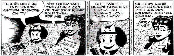 Nancy on Friday December 14, 2007 Comic Strip