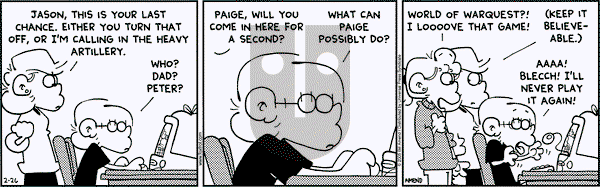 FoxTrot - Saturday February 26, 2005 Comic Strip