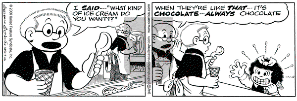 Nancy on Thursday April 13, 2006 Comic Strip