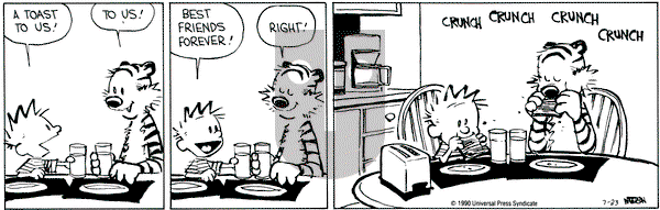 Calvin and Hobbes on Monday July 23, 1990 Comic Strip