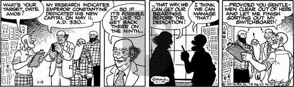 Alley Oop on Saturday November 19, 1977 Comic Strip
