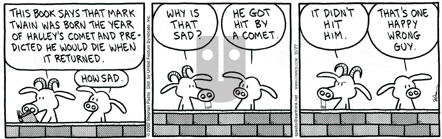 Pearls Before Swine - Wednesday November 27, 2002 Comic Strip