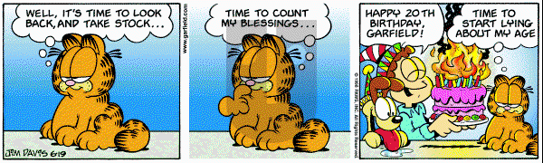 Garfield - Friday June 19, 1998 Comic Strip