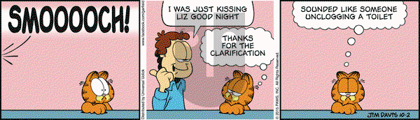 Garfield on Friday October 2, 2015 Comic Strip