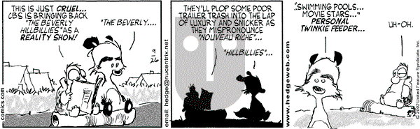 Over the Hedge on Thursday September 26, 2002 Comic Strip