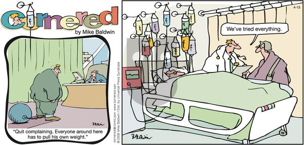 Cornered on Sunday April 13, 2008 Comic Strip