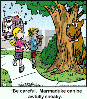 Marmaduke on Wednesday March 23, 2016 Comic Strip