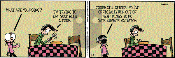 Grand Avenue on Thursday September 1, 2016 Comic Strip