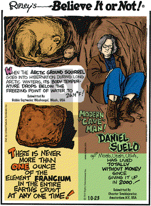 Ripley's Believe It or Not on Saturday October 23, 2010 Comic Strip