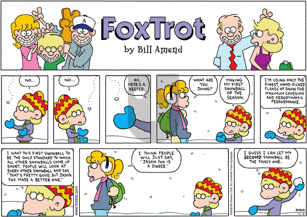 FoxTrot on Sunday December 7, 2008 Comic Strip