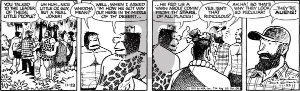 Alley Oop on Tuesday November 23, 1971 Comic Strip