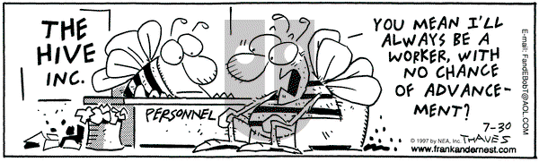 Frank and Ernest on Wednesday July 30, 1997 Comic Strip