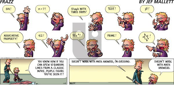 Frazz on Sunday January 15, 2017 Comic Strip