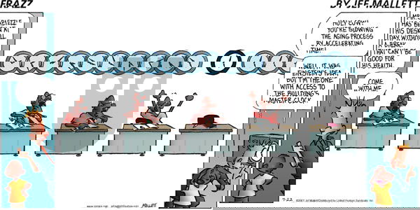 Frazz - Sunday July 22, 2001 Comic Strip