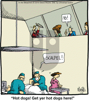 In the Bleachers on Thursday November 4, 2010 Comic Strip