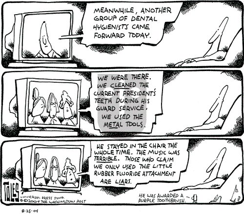 Tom Toles on Wednesday August 25, 2004 Comic Strip