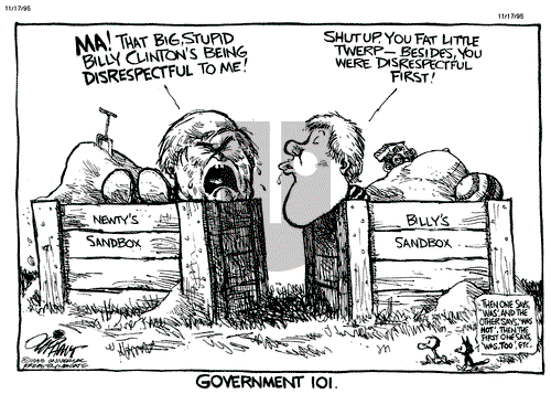 Pat Oliphant on Friday November 17, 1995 Comic Strip