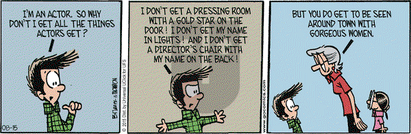 Grand Avenue on Saturday August 15, 2015 Comic Strip