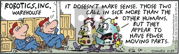 Frank and Ernest on Tuesday November 29, 2011 Comic Strip