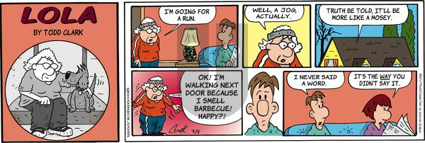 Lola on Sunday March 5, 2017 Comic Strip