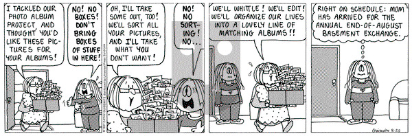 Cathy Classics on Monday August 25, 1997 Comic Strip
