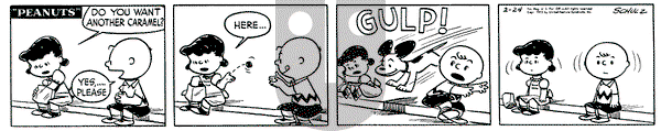 Peanuts on Tuesday February 24, 1953 Comic Strip