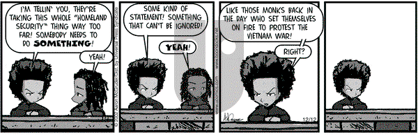 The Boondocks on Thursday December 12, 2002 Comic Strip