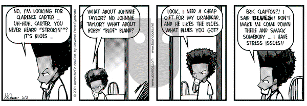 The Boondocks on Thursday May 3, 2001 Comic Strip