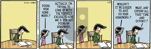 Grand Avenue on Tuesday January 29, 2013 Comic Strip