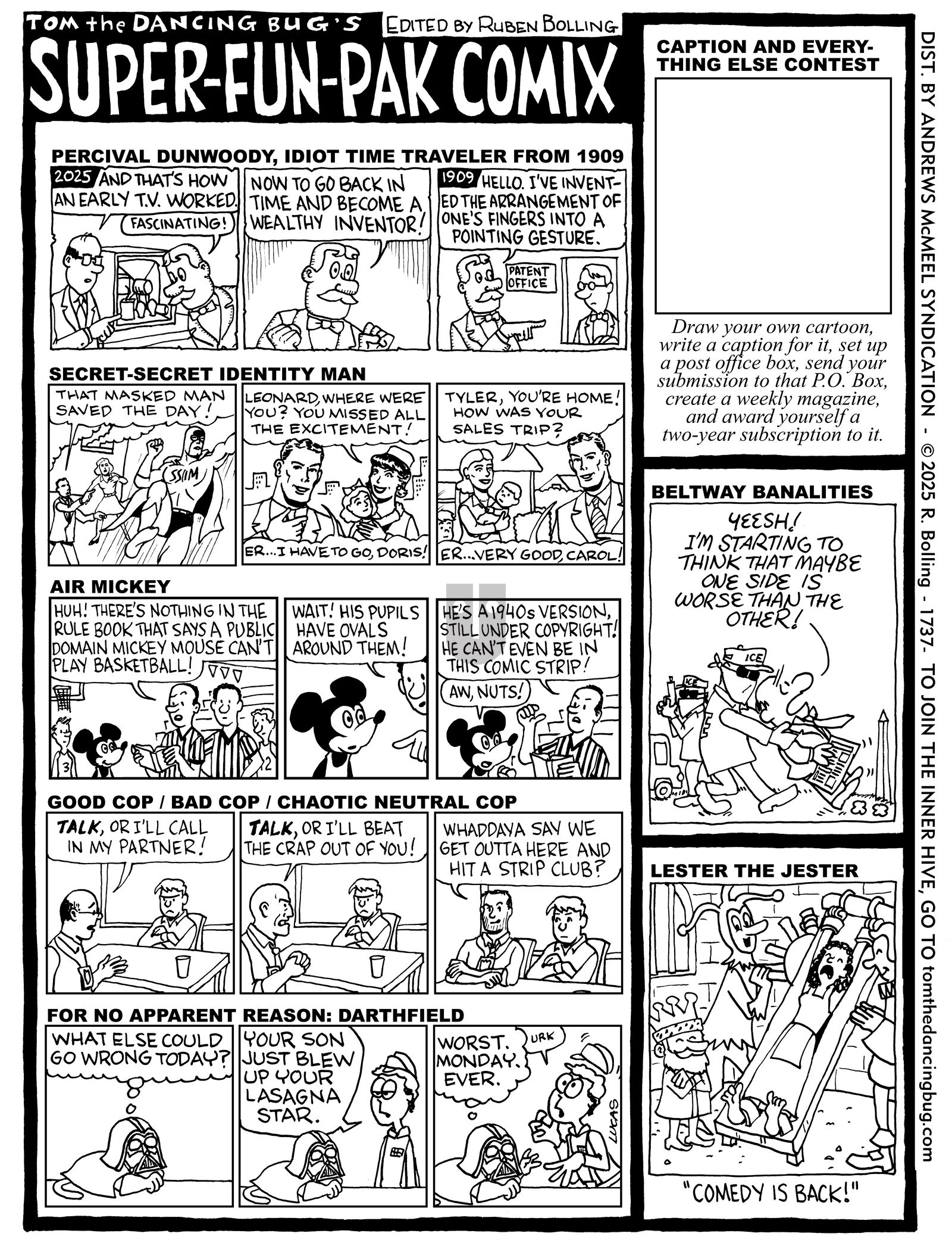 Tom the Dancing Bug - Monday May 26, 2025 Comic Strip