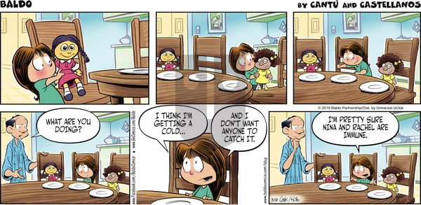 Baldo on Sunday March 6, 2016 Comic Strip