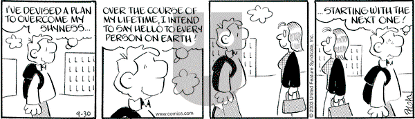 Drabble on Tuesday September 30, 2003 Comic Strip
