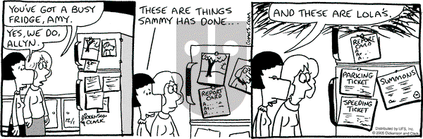 Lola on Thursday December 29, 2005 Comic Strip