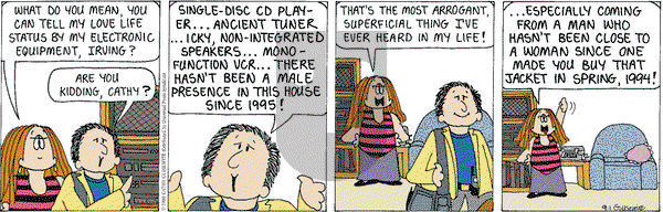 Cathy Classics on Wednesday September 1, 1999 Comic Strip