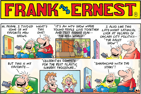 Frank and Ernest on Sunday January 30, 2011 Comic Strip