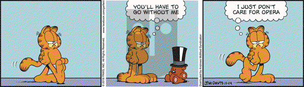 Garfield on Wednesday November 14, 2018 Comic Strip