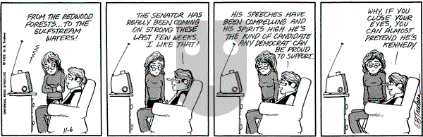 Doonesbury on Monday November 6, 1972 Comic Strip