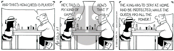 The Born Loser on Saturday February 7, 1998 Comic Strip