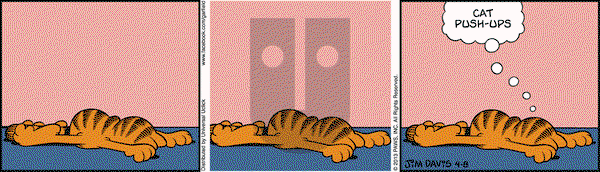 Garfield - Monday April 8, 2013 Comic Strip