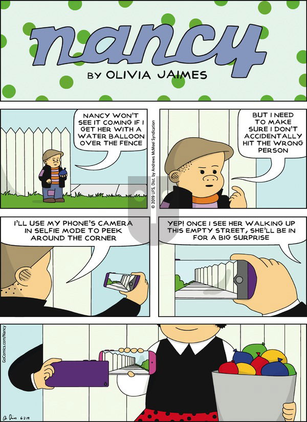 Nancy on Sunday June 2, 2019 Comic Strip