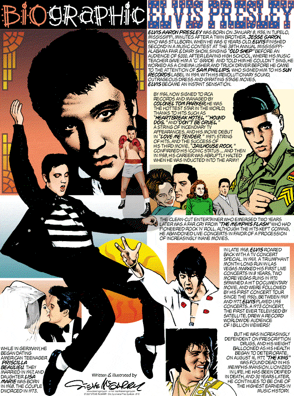 Biographic on Sunday August 12, 2007 Comic Strip