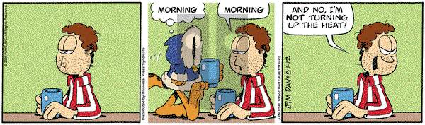 Garfield on Monday January 12, 2009 Comic Strip