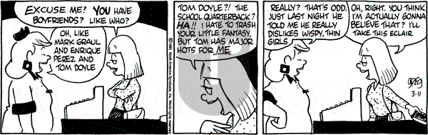 Luann on Thursday March 11, 1993 Comic Strip