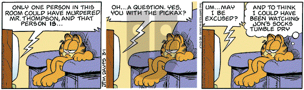 Garfield on Thursday March 1, 2007 Comic Strip