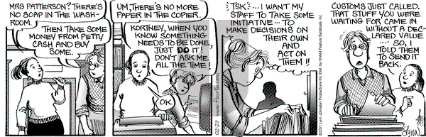 For Better or For Worse on Tuesday February 27, 2001 Comic Strip