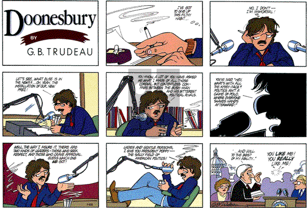 Doonesbury on Sunday January 22, 1989 Comic Strip
