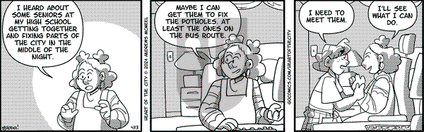 Heart of the City on Saturday April 13, 2024 Comic Strip