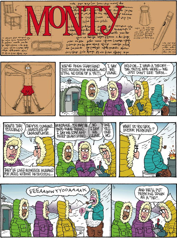 Monty on Sunday January 17, 2021 Comic Strip