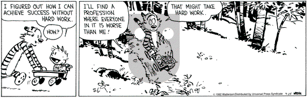 Calvin and Hobbes on Friday September 25, 1992 Comic Strip